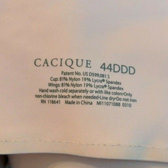 Lane Bryant Cacique Womens Bra Backsmoother U/W Full Coverage Size 44DDD Pink - Picture 10 of 10